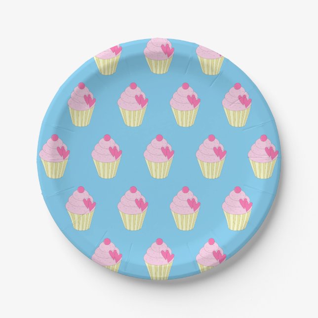 illusima Blue Paper Plates (Front)