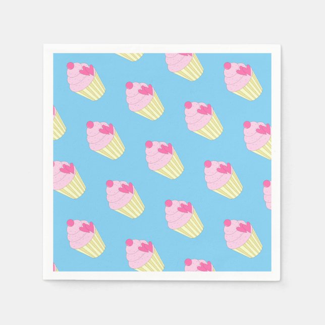 illusima Blue Serviette/ Napkins (Front)