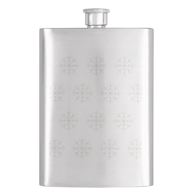 illusima Christmas Snowflakes Flask (Front)