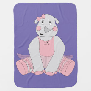 illusima Cute Baby Purple Design Blanket