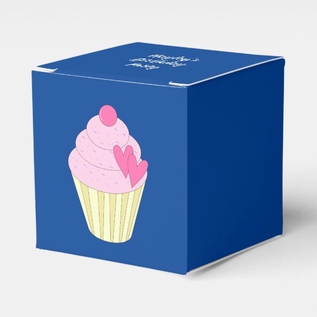 illusima Dark Blue Favor Boxes (Front Side)