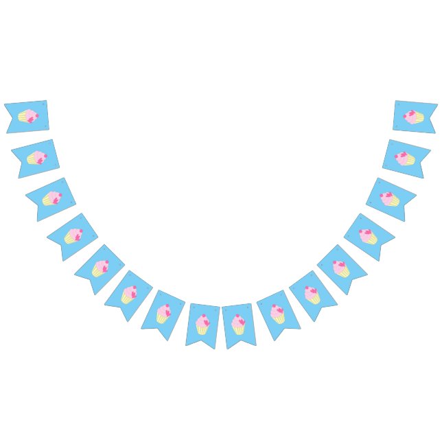 illusima Decorated Cupcakes Bunting Flags (All)