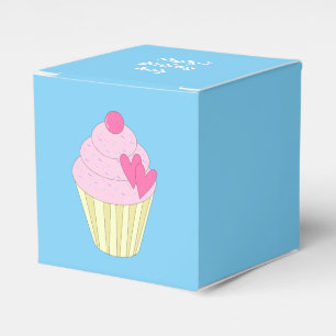 illusima Decorated Cupcakes Favor Boxes