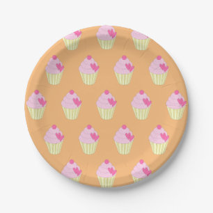 illusima Decorated Cupcakes Paper Plates