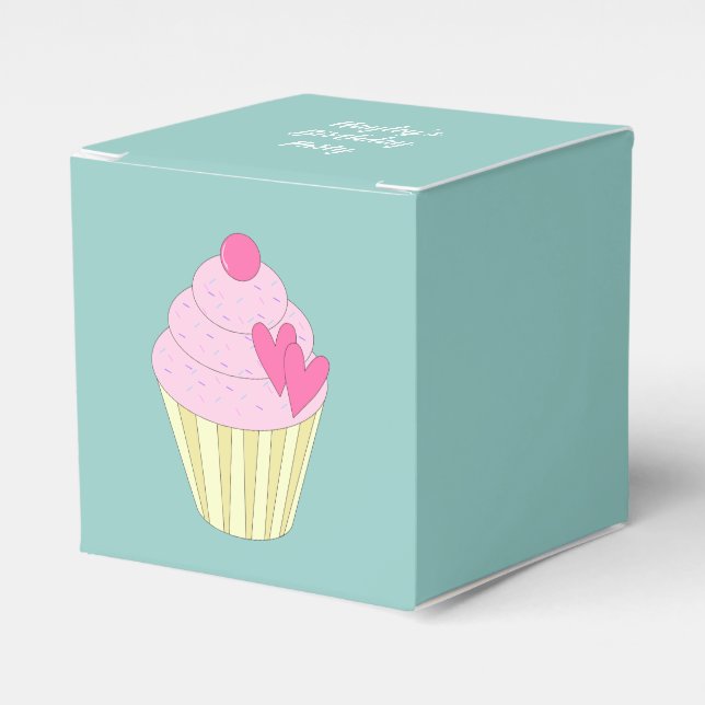 illusima Design Turquoise Favor Boxes (Front Side)
