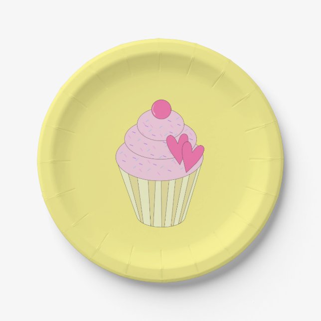 illusima Design Yellow Paper Plates (Front)