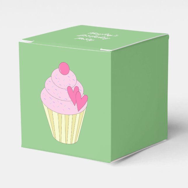 illusima Green Favor Boxes (Front Side)