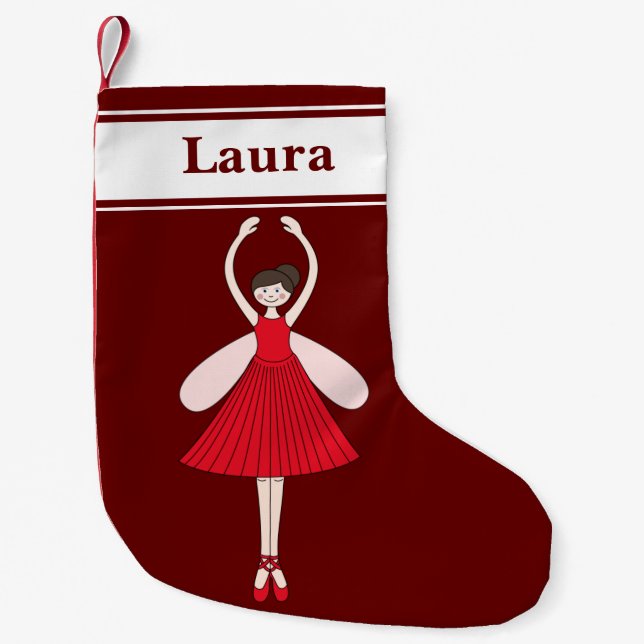 illusima Laura Ballerina Fairy Christmas Special Small Christmas Stocking (Front)