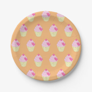 illusima Orange Paper Plates