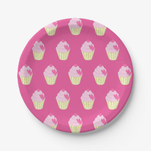 illusima Pink Paper Plates