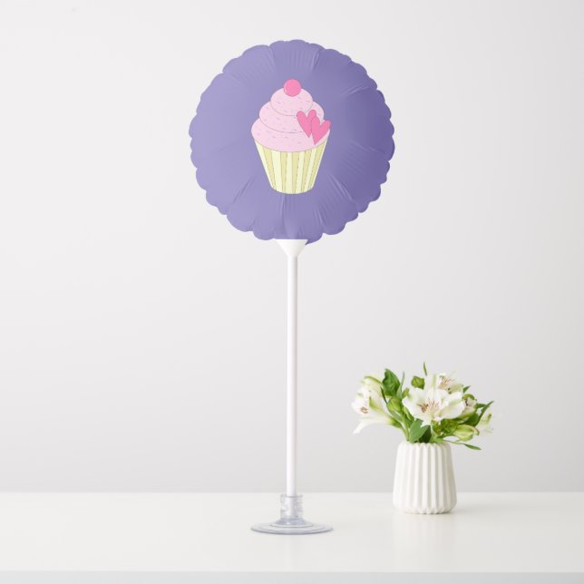 illusima Purple Table Balloon (In SItu)