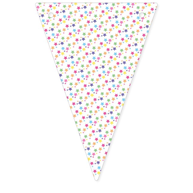 illusima Rainbow Stars Party Bunting Flags (First Flag)