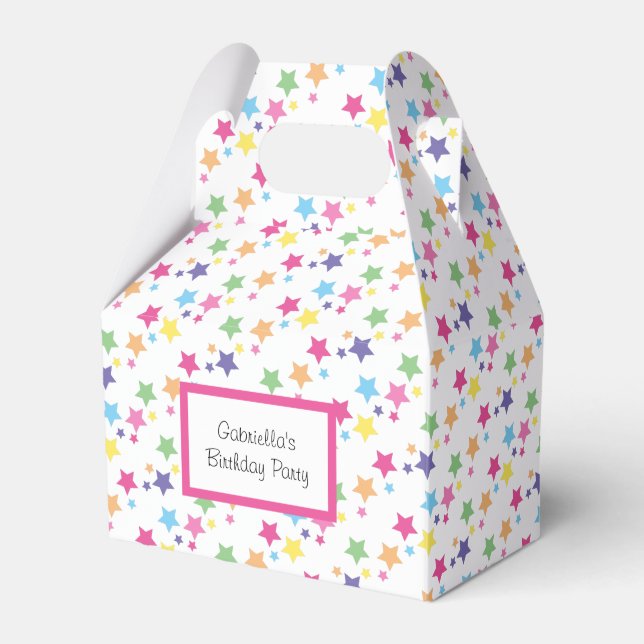 illusima Rainbow Stars Party Favor Boxes (Front Side)