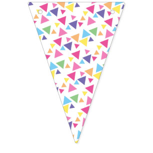illusima Rainbow Triangles Party Bunting Flags