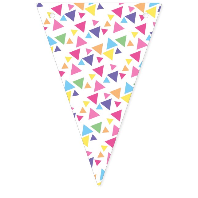 illusima Rainbow Triangles Party Bunting Flags (First Flag)