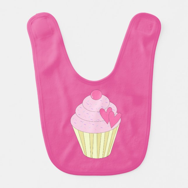 illusima Strawberry Cupcake Bib (Front)