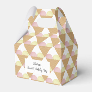 illusima Strawberry Ice-cream Classic Sweet 16 Favor Boxes