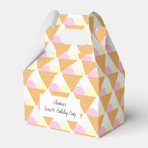 illusima Strawberry Ice-cream in a Cone Sweet 16 Favor Boxes