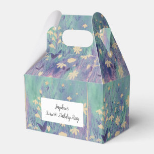 illusima Watercolour Bohemia Wildflowers Sweet 16 Favor Boxes
