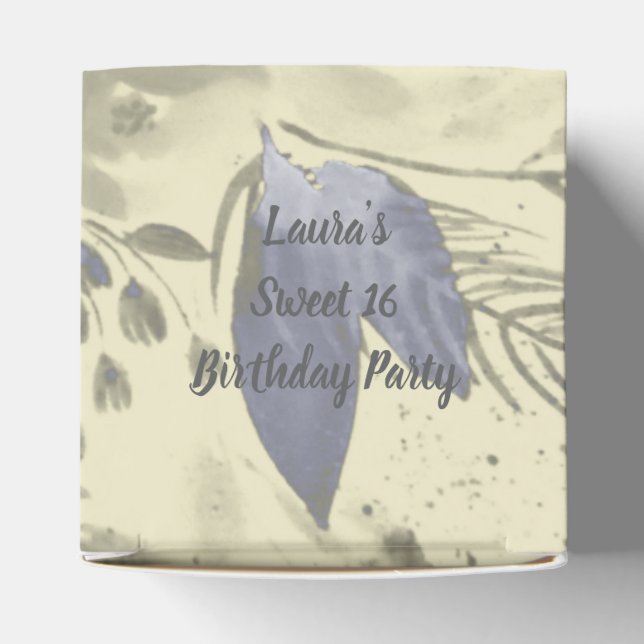 illusima Watercolour Roses Sweet 16 Favor Boxes (Top)