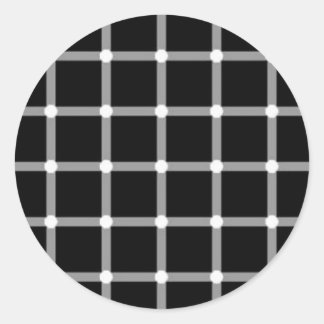 illusion-12 classic round sticker