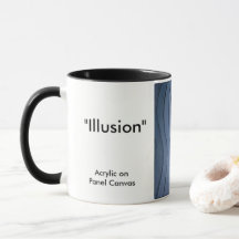 "Illusion" - Abstract Art design on coffee Mug