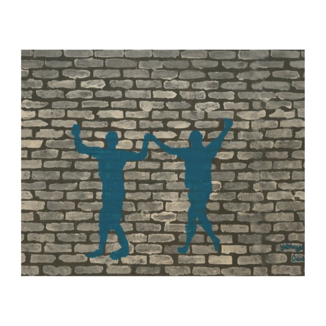illusion dancing wood wall art (Front)