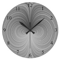 Illusion in Black and White  Wall Clock