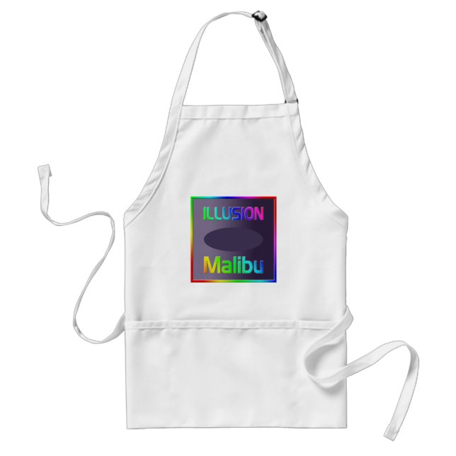 "ILLUSION Malibu" Apron! Adult Apron (Front)