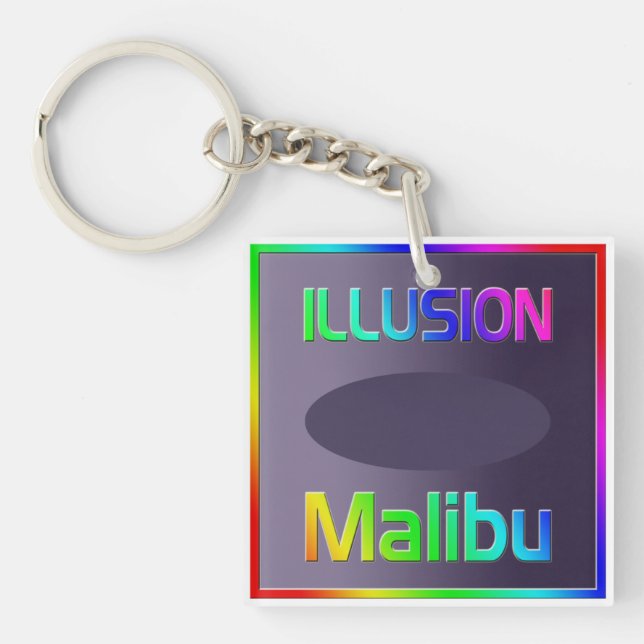 "ILLUSION Malibu" Keychain! Keychain (Front)