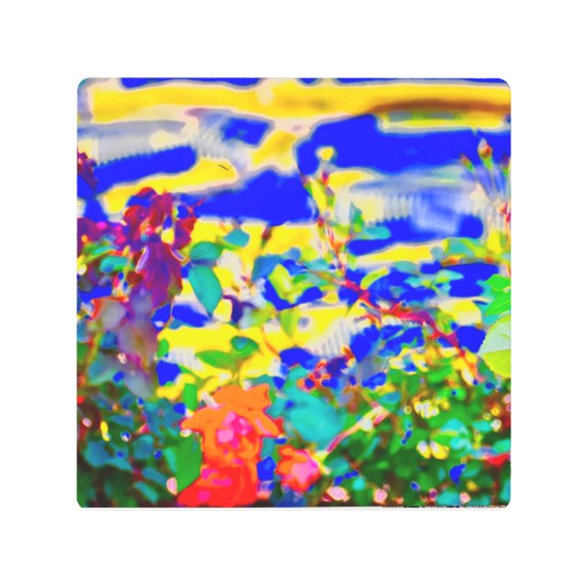 illusion  metal print (Front)
