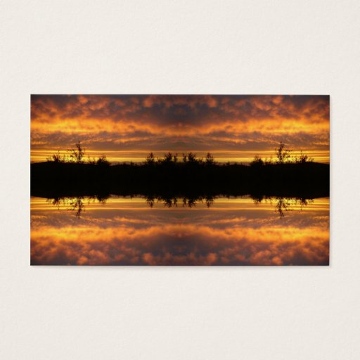 Customizable Illusion of Reflection Business Card Template