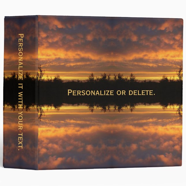 Illusion of Reflection 3 Ring Binder (Front/Spine)