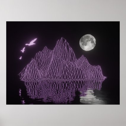 Illusion Synthwave Poster
