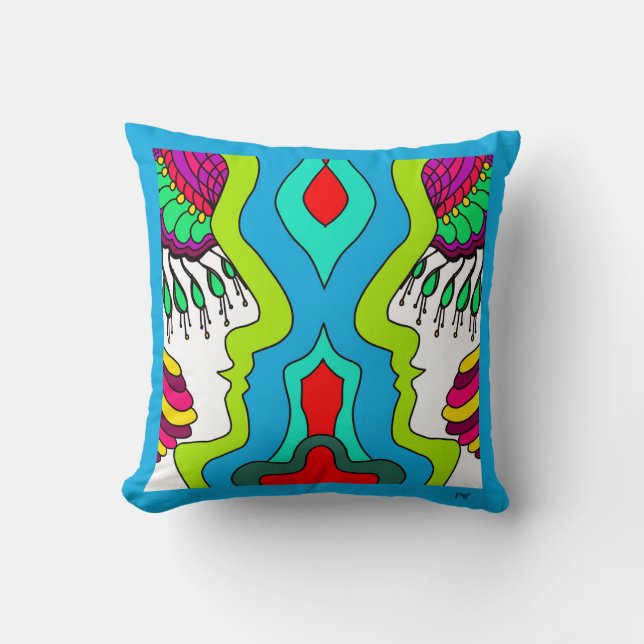 Illusion Throw Pillow (Front)