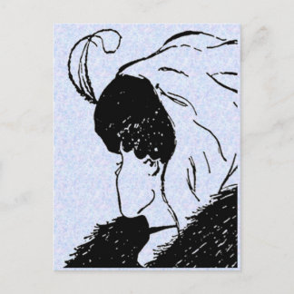 Illusion, Young, Old Woman Postcard