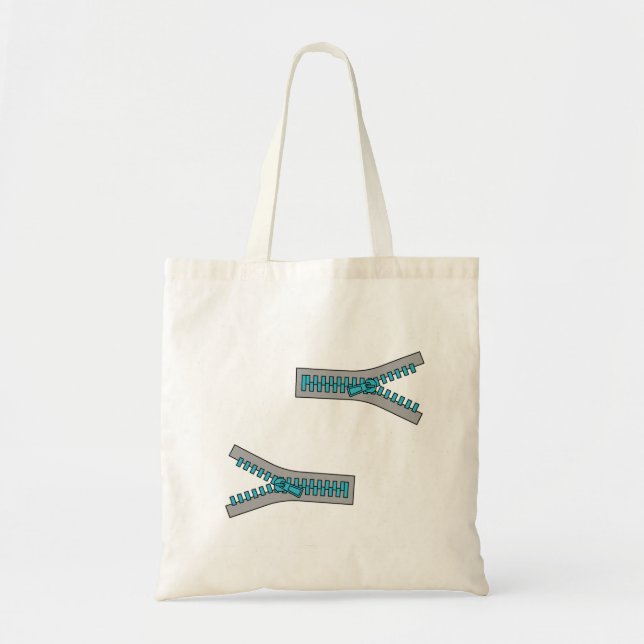 Illusion Zip Design Tote Bag (Front)