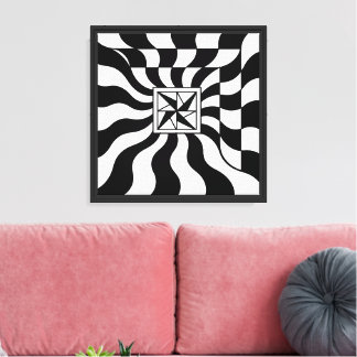 Illusionary Square | Modern Canvas Print