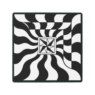 Illusionary Square | Modern Metal Print