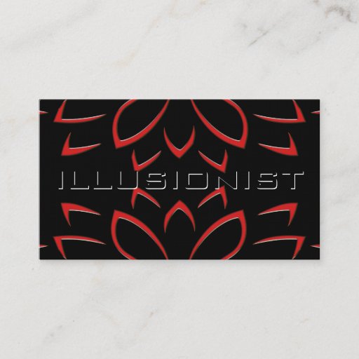 Customizable Illusionist Business Card Templates