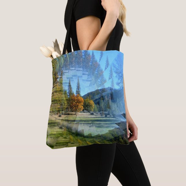 Illusions in the mountains..... tote bag (Close Up)