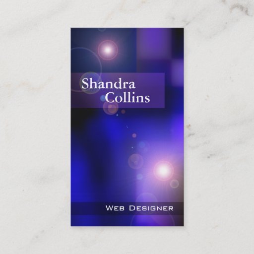 Customizable Illusions - Web Designer Tech Website Design Business Card Templates