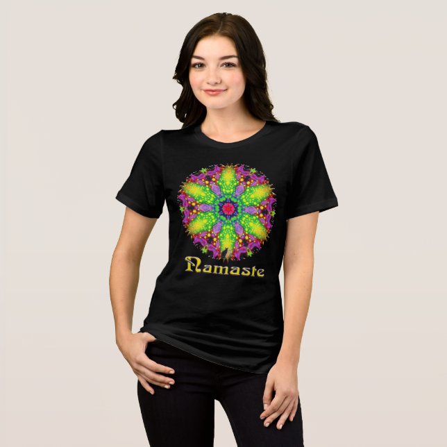 Illusory Namaste Kaleidoscope Tri-Blend Shirt (Front Full)