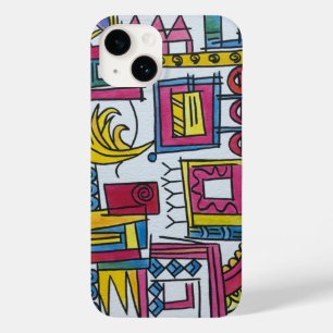 Illusory-Whimsical Modern Bauhaus Geometric Art Case-Mate iPhone 14 Case