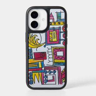 Illusory-Whimsical Modern Geometric Watercolor Art iPhone 17 Case