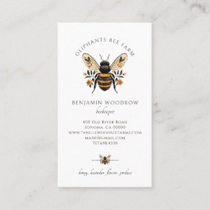 Illustrated Apiary Beekeeper Business Card