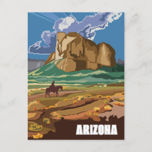 Illustrated Arizona Postcard
