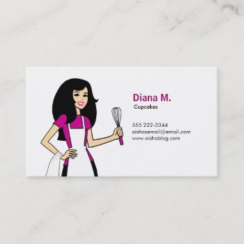 Illustrated Baker Personal Card by ShopDesigns at Zazzle