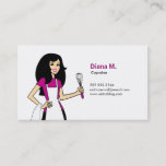 Illustrated Baker Personal Card at Zazzle