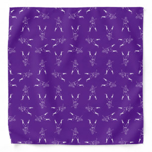 Illustrated Baseball Players Design Sports Art Bandana